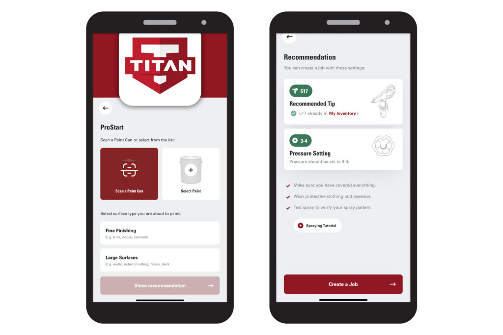 Sample graphic of the main portion of the app on phone