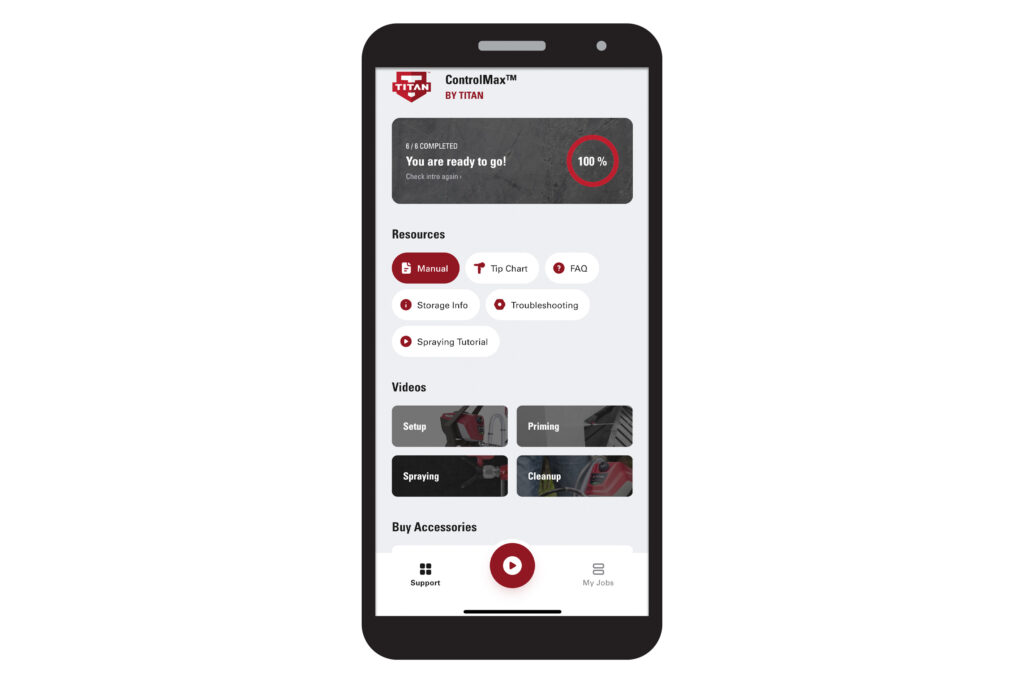 Sample graphic of app on phone